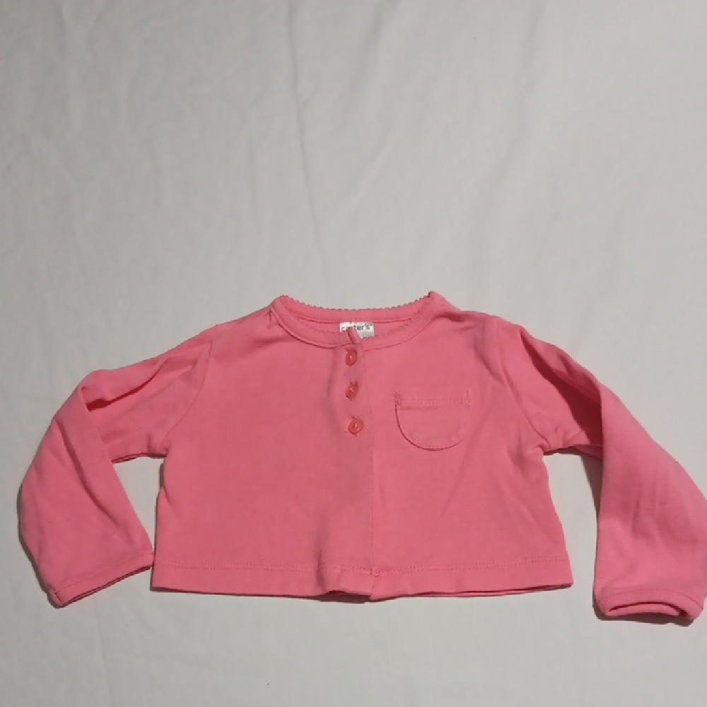 Carter's Coral Long Sleeve Tee with Pocket